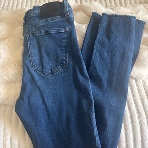 Express 90s Slim Dark Blue Ankle Jeans